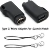USB-typ C/Micro Charge Converter för Garmin Fenix ​​7/6/5x Instinct 2 Venu 2 Plus Tactix Epix Enduro Forerunner Vivomove Adapter Type-C och Micro