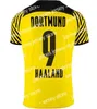 Nowe koszulki piłkarskie 21 22 Dortmund Soccer Jersey Borussia Haaland Kamara 2021 2022 AW