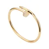 Nagelarmband designer armband lyxiga smycken för kvinnor armband titan stål legering guldpläterad process bleknar aldrig allergisk 4619389