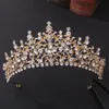 Headpieces Luxury princess Rhinestone Wedding Crown Silver Pageant Tiara Crowns Chic Bride Headbands Wedding Hair Accessories