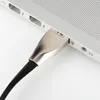 Câble USB en métal en alliage de zinc Byloly charge rapide pour Samsung Android Type C HUAWEI 2 pouces avec emballage de vente au détail.