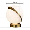 Nordic Fashion design white Round ball table lamps bedroom bedside lamp modern living room desk lamp hotel Decor lamps H220423