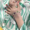 Charme Armbänder Hip-Hop-Stil Süßwasser Perle Armband Für Mann Frau Bunte Blume Temperament Schmuck Großhandel ArmbandCharm