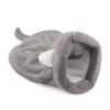 Warm Coral Fleece Cat Sleeping Bag Bed For Puppy Small Dog Pet Hairless Mat Kennel House Soft Sleep Product 220323