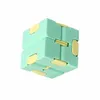 DHL Ship Infinity Cube Candy Color Fidget Puzzle Toy Anti Decompression Finger Hand Spinners Fun Toys for Adult Kids ADHD Stress Relief Gift