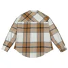 Vestes pour femmes Puloru Femmes décontractées Shirts boutonnés Coats Plaid de couleur en vrac Automne