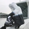 Herr ner parkor 2022 vinter varma gradient män kvinnor streetwear tjocka jackor rock mode harajuku hoody päls krage rockar