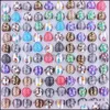 Band Rings Jewelry Wholesale Lot 20Pcs Sexy Colorf Leopard Print Design Lovely Children Ring Resin Lucite Fashion Jewelr Dhfqj