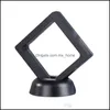 White Black Jewelry Ring Pendant Display Stand Suspended Floating Case Jewellery Coins Gems Artefacts Packing Boxes Lx7771 Drop Delivery 202
