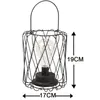 Nattljus retro järnkonst minimalistisk bordslampa batteridriven hängande lykta för sovrummet sovrum xmas dekoration ljusnatt