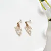 Dangle Lustre Naturel Perles D'eau Douce Boucles D'oreilles 14K Or Rempli Goutte Vintage Bijoux Boho Ternir Résister BijouxDangle