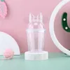 New 350ml Acrylic Mouse Ear Tumbler with Straw Clear Plastic Dome Lid Cup Children's Party Double Wall Cute Cartoon Water Bottle Travel Mug B0404