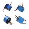 1pcs Hole Dia 12.7mm Conductive Slip Ring 10A 2/4/6/12CH Hollow Shaft Rotating Joint Connector Electric Brush Collecting Slipring