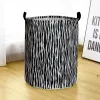 2022 Pattern Foldable Large Laundry Baskets Hamper Dirty Cloth Storage Washing Bin Collapsible Canvas Laundry Basket