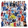 50 pçs World Soccer Star Stickers Football Star Figures Graffiti Kids Toy Skateboard Car Moto Bike Bike Sticker Decalques