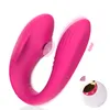 Zuigvibrator Clitoriszuiger G-spot Siliconen Dildo U-type Draagbare afstandsbediening Sexy speelgoed Clitorisstimulator