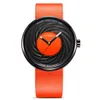 2022 Sinobi Fashion Watch Women Big Dial 크리에이티브 에디 디자인 고품질 가죽 스트랩 화이트 시계 캐주얼 relojes para mujer 손목 시계 Montre de Luxe Gift