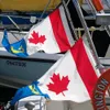 Bandeiras de barco e bandeiras personalizadas do barco do iate e bandeiras costuradas dobro com desenhos de logotipos diferentes para a decoração da celebração Holiday Home