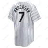 Sox Tim Anderson White Jersey Bo Jackson Michael Beyzbol Chicagos Mercede Jose Abreu Robert Eloy Jimenez Carlton Fisk Yoan Moncada Formaları Özel Uzun Büyük Boyut