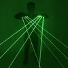 Máscaras de festa as luvas de laser verdes flashfinger vestido de led robô terno de barra de música de barra de música atmosfera ao vivo 220826