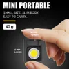 Super Bright Mini Flashlight Camping light COB Keychain Work Light Rechargeable Floodlight with Strong Magnet IP64 Waterproof