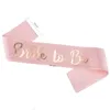 3 Colors Fashion Birthday Partys Shoulder Strap Girl Party Decoration Etiquette Belt 2 Styles Princess Ribbon