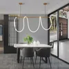 Lampes suspendues 360 Degrés Lumineux LED Lumières Moderne Salon Restaurant Tube Intérieur Décoratif Lampe Suspendue LightingPendant