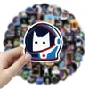 100pcs Lot Outer Space Astronaut Auto Stickers Pack Voor Koffer Skateboard Laptop Bagage Koelkast Styling DIY Decal Gift1262723