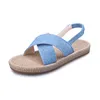 Krokusse Mädchen Sandalen Tanga Frau Vintage Seil Mode Trainer Schnalle Hausschuhe Sommer Slipper 2022 I7GQ #