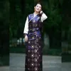 Roupas étnicas Tibetano estilo ético cetim Cetin Chinese Tradicional Roupas para mulheres Tibete Roupathnic