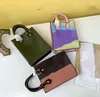 Mini Designer Totes Classic Printing Women Fashion Handbag Single-Shoulder Påsar Högkvalitativ multicolor läder crossbody shopping väska originalkvalitet