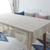Toca de crochê pastoral toalha de mesa de mesa de mesa Mesas de pano de piano Toalha de piano Adereços de tiro