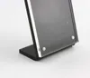 14.8*21 A5 Upright L black acrylic magnetic label holder stand poster picture menu list frame advertising desk sign holder price tag display