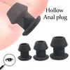 Massage Silicone Large Butt Plug and Tunnels Male Prostate Massage Vaginal Dilator Anus Speculum Huge Hollow Anal Plug Massager Sex Toys