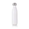 Blank Sublimation Diy 17oz Cola A vácuo Flask Sports Water Bottle Bottle Aço inoxidável Thermos de parede dupla com tampa FY4604 1020