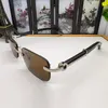 Luxury Rimless Solglasögon Designer Kvinnor Mens Polaroid Lens Goggle Senior Carti Eyewear Glasögon för kvinnors glasögon Frame Vintage Metal trärål med låda