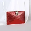 Women's Wedding Clutch Bag Gold Purse Ladies Handbag Party Purse For Bridal Metal Leaf Lock Shoulder