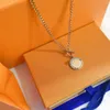 Love Necklace Designer Women Pendants Retro Embellishment Bronze Charm Chain Fashion Brass Jewelry JJ