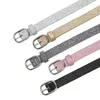 Riemen dames mode bling taille hoogwaardige elastische band gesp buckle multicolor decoratie jas trui jurk kleding accessoiresbelt