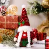 Decoração de gnomos de Natal Tomte sueco com lantejoulas de lantejoulas de lantejouno búfalo luxuh elfo boneca Office Home Office XBJK2208