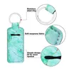 Favor Gifts 4pcsset Neoprene Marble Wristlet Keychains Lanyard Chapstick Holder Hand Sanitizer Travel Empty Bottles Set With Meta4656176