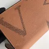 Модные цветы дизайнерские кошельки роскоши мужчины женщины кожаные сумки высококачественные классические буквы ключевая монетная кошелек для клетки для клетки сумочка с ori 221i