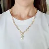 Kolye Kolyeler Punk Kalın Zincir Takliti Kadınlar İçin İnci Kolye Moda Boncuk Lary Altın Renkli Sakcılık Jewelrypendant Godl22