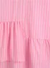 2022 donne di estate abito patchwork vintage arricciato abiti aderenti signore sexy manica corta rosa e rosa abbigliamento outfit L220725