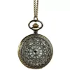 Retro Green Bronze Hollow Hangers Iron Chain Pocket Watch Love Digital Face Watch Star Classic Nostalgic Travel Commemorative Watchs