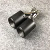 Tubo di scarico in carbonio opaco doppio stile Y universale da 1 pezzo per marmitta Akrapovic punta di scarico in acciaio inossidabile