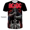 Mężczyźni Casual T Shirt Funny Men AC DC 3D Printing Summer Brand Fashion Street Top 220712849636