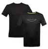 Camiseta del equipo F1 2023, traje de carreras de cuello redondo de verano para hombre, la misma camiseta se puede personalizar