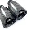 1pcs Car Exhaust Tips Pipe Glossy Carbon Fiber Muffler Tip for BMW M Performance M2 M3 M4 M135i M235i M140i M240i M335i Modified Accessories