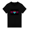 Мужские футболки 2022 Оптовая удивительная звук активная светодиодная панель эль-мигающая футболка для Bar Party
